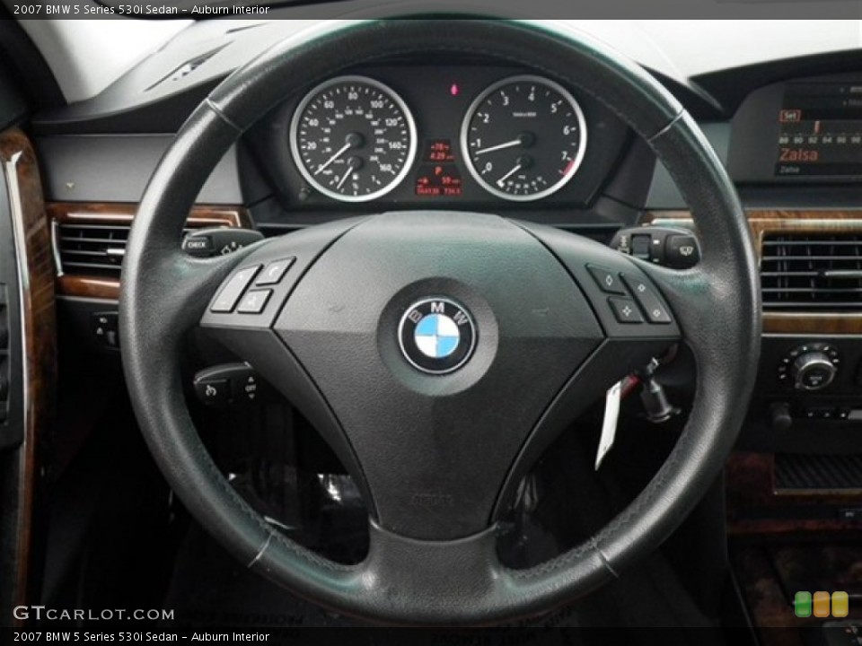 Auburn Interior Steering Wheel for the 2007 BMW 5 Series 530i Sedan #70860411