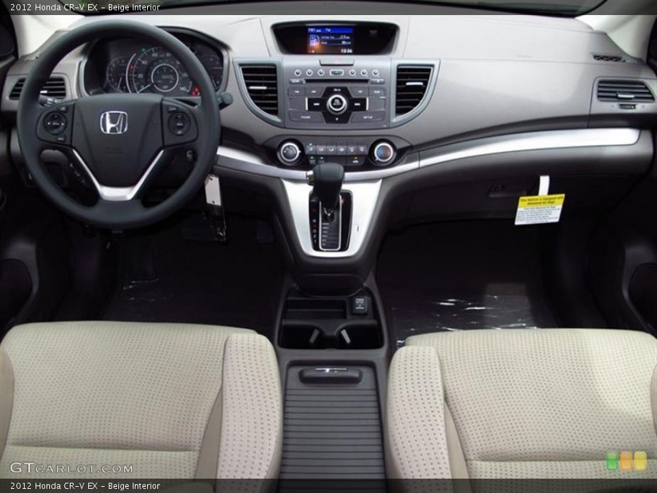 Beige Interior Dashboard for the 2012 Honda CR-V EX #70860579