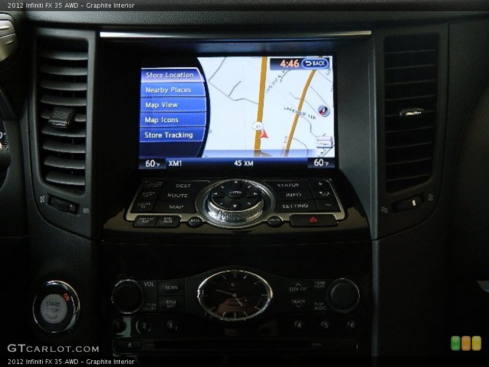 Graphite Interior Navigation for the 2012 Infiniti FX 35 AWD #70863478