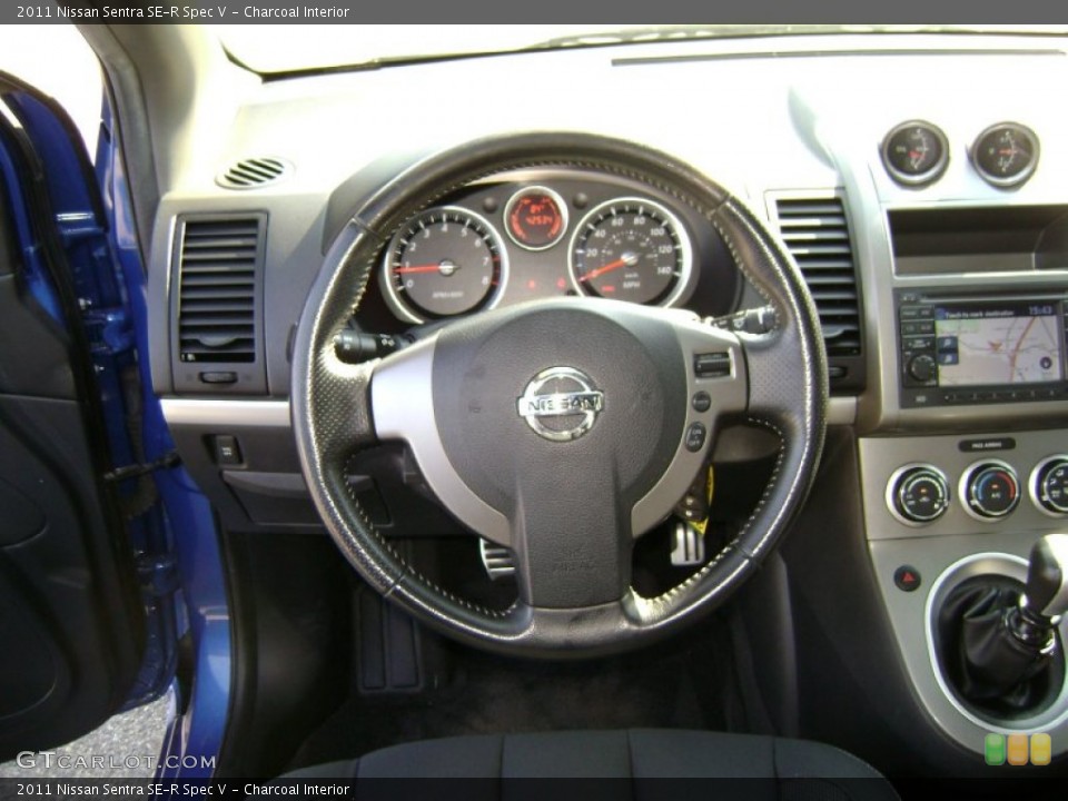 Charcoal Interior Steering Wheel for the 2011 Nissan Sentra SE-R Spec V #70864984