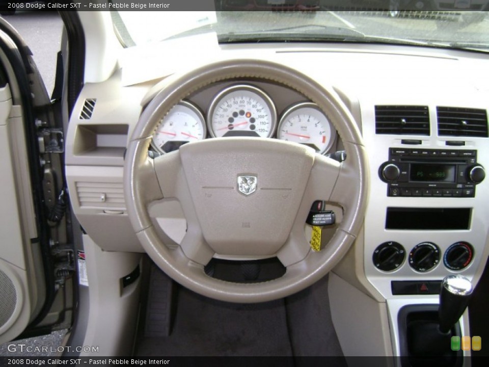 Pastel Pebble Beige Interior Steering Wheel for the 2008 Dodge Caliber SXT #70865722