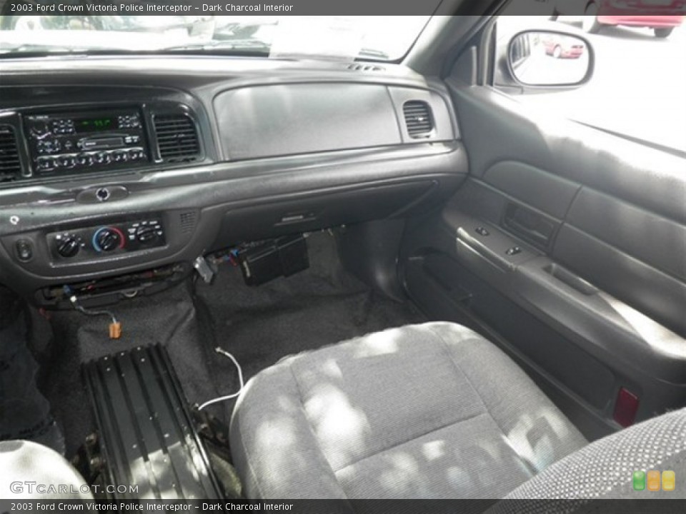 Dark Charcoal Interior Dashboard for the 2003 Ford Crown Victoria Police Interceptor #70869094