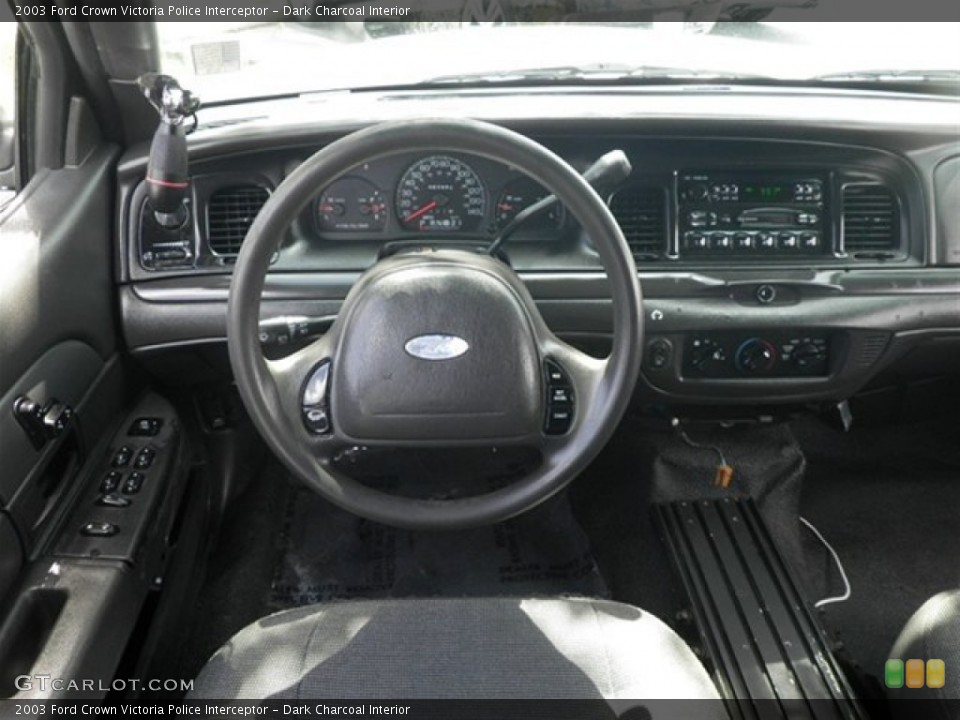Dark Charcoal Interior Dashboard for the 2003 Ford Crown Victoria Police Interceptor #70869100