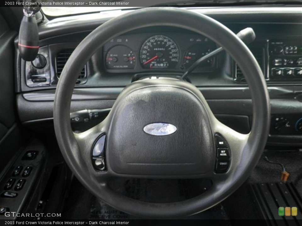 Dark Charcoal Interior Steering Wheel for the 2003 Ford Crown Victoria Police Interceptor #70869109