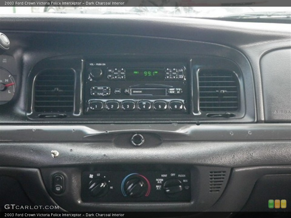 Dark Charcoal Interior Controls for the 2003 Ford Crown Victoria Police Interceptor #70869127