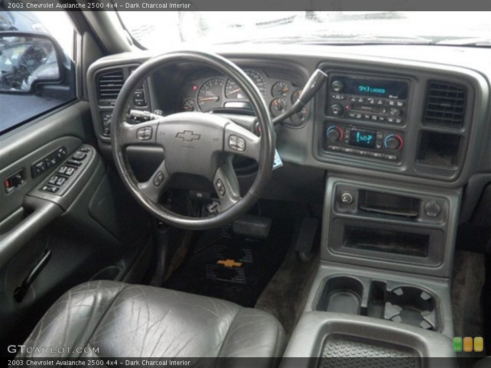 Dark Charcoal Interior Dashboard for the 2003 Chevrolet Avalanche 2500 4x4 #70870103