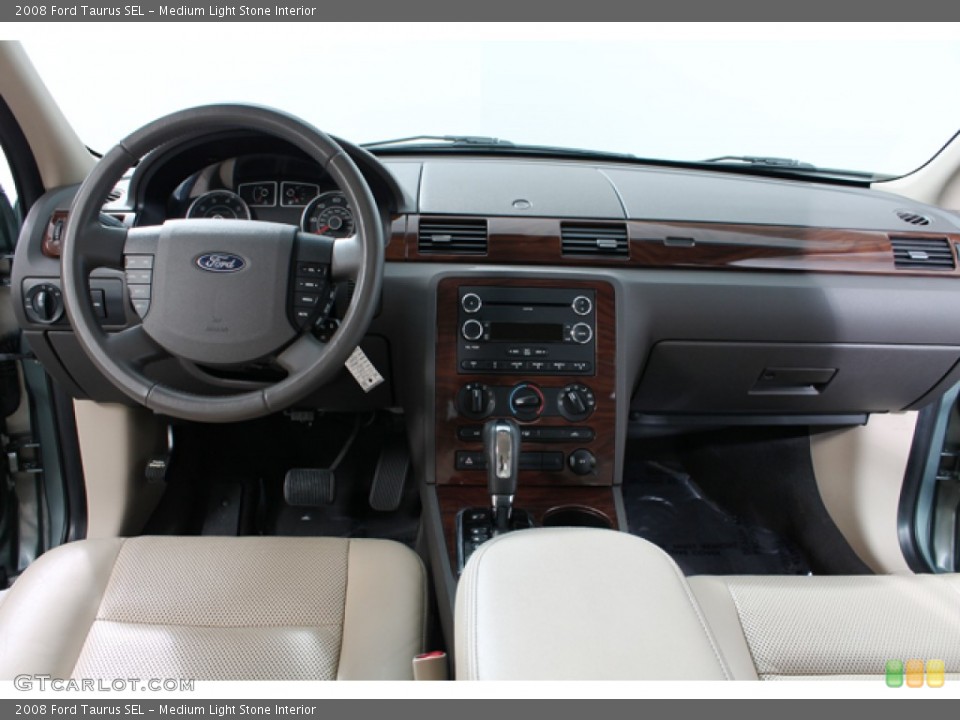 Medium Light Stone Interior Dashboard for the 2008 Ford Taurus SEL #70872655
