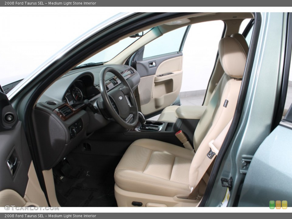 Medium Light Stone Interior Front Seat for the 2008 Ford Taurus SEL #70872772