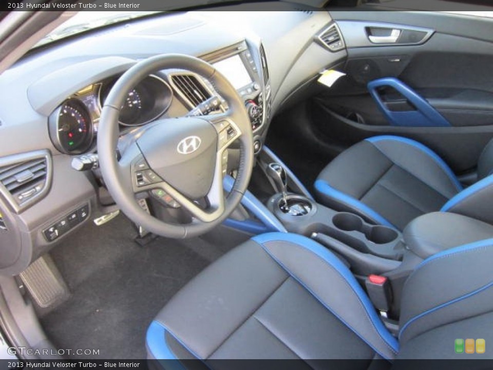 Blue Interior Prime Interior for the 2013 Hyundai Veloster Turbo #70874137