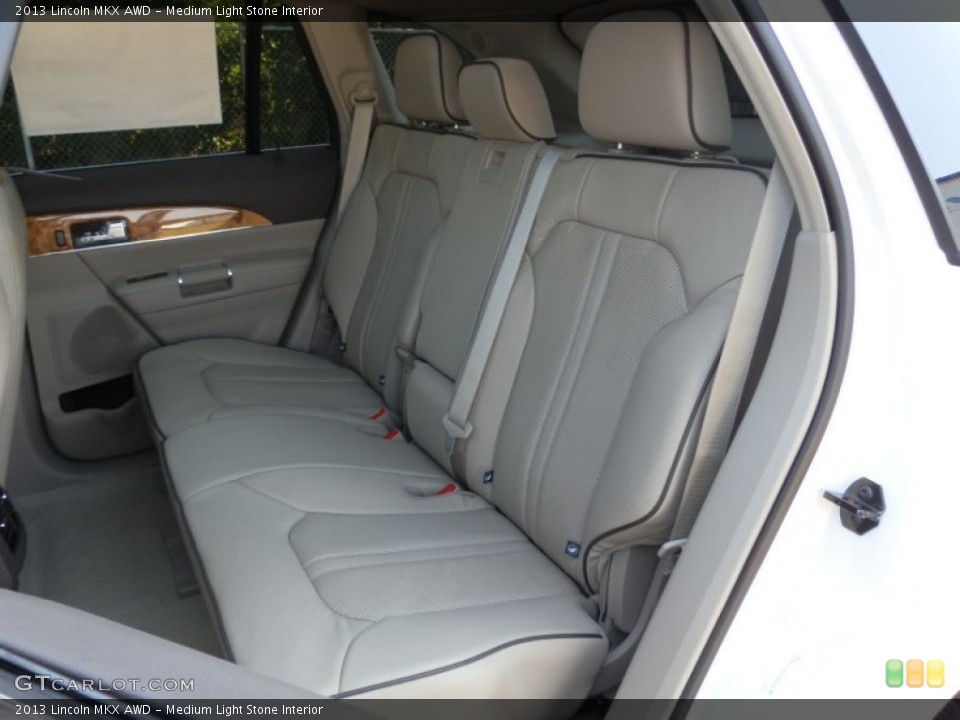 Medium Light Stone Interior Rear Seat for the 2013 Lincoln MKX AWD #70874704