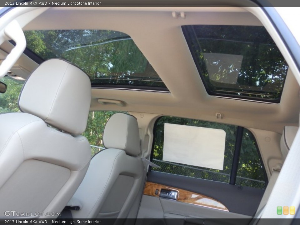 Medium Light Stone Interior Sunroof for the 2013 Lincoln MKX AWD #70874722