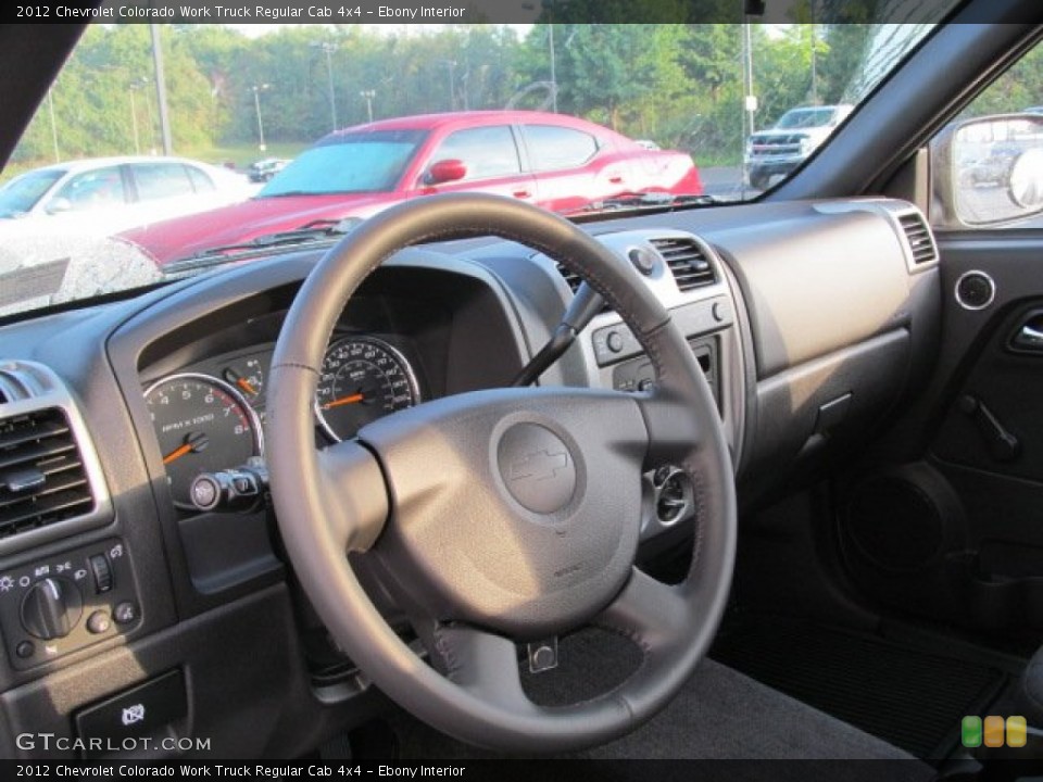 Ebony Interior Steering Wheel for the 2012 Chevrolet Colorado Work Truck Regular Cab 4x4 #70876795