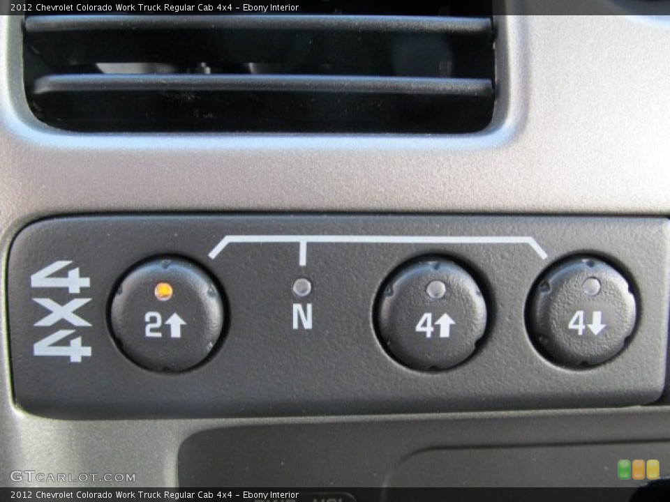 Ebony Interior Controls for the 2012 Chevrolet Colorado Work Truck Regular Cab 4x4 #70876840
