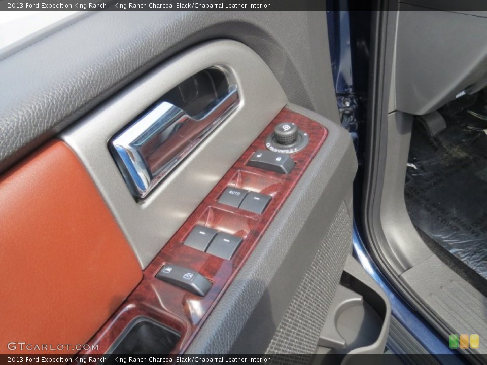King Ranch Charcoal Black/Chaparral Leather Interior Controls for the 2013 Ford Expedition King Ranch #70880281