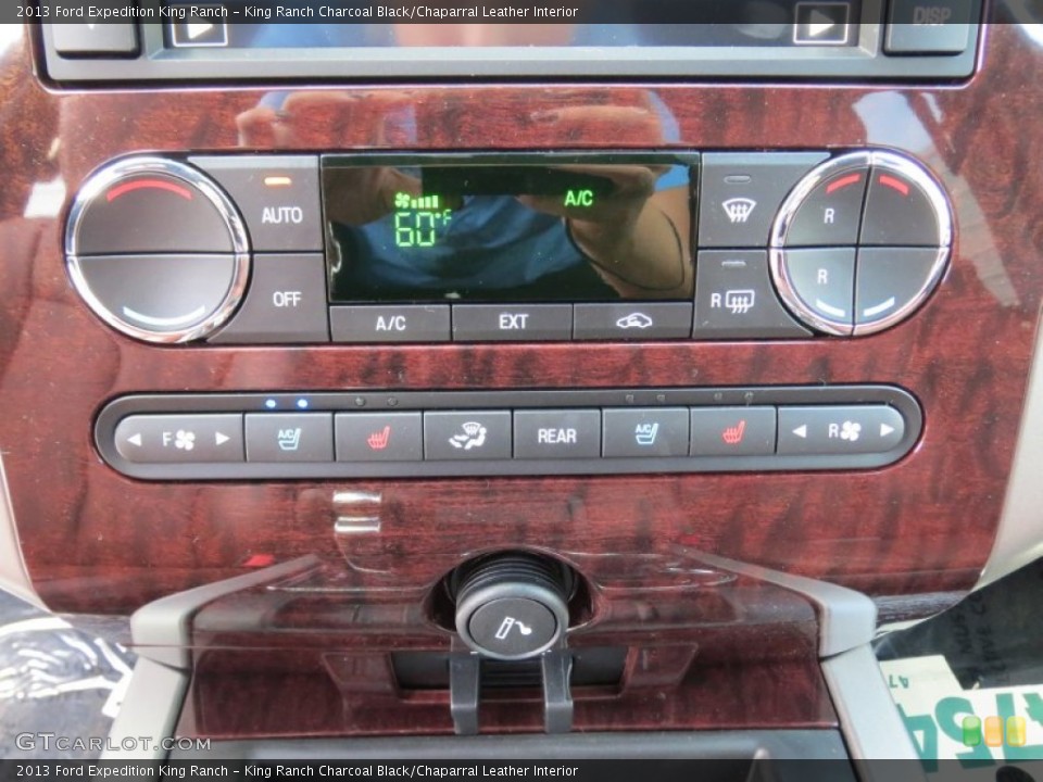 King Ranch Charcoal Black/Chaparral Leather Interior Controls for the 2013 Ford Expedition King Ranch #70880322