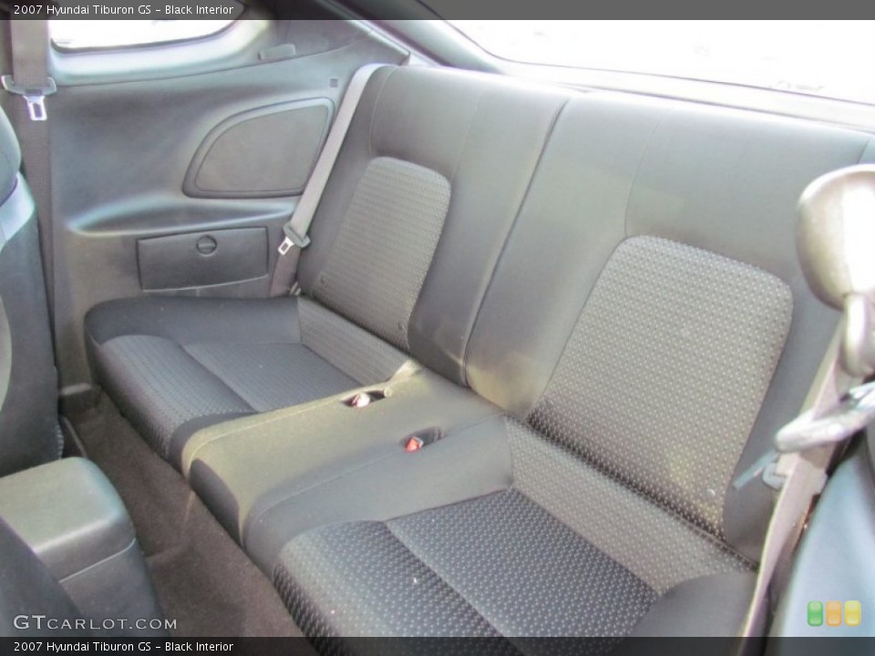 Black Interior Rear Seat for the 2007 Hyundai Tiburon GS #70880575