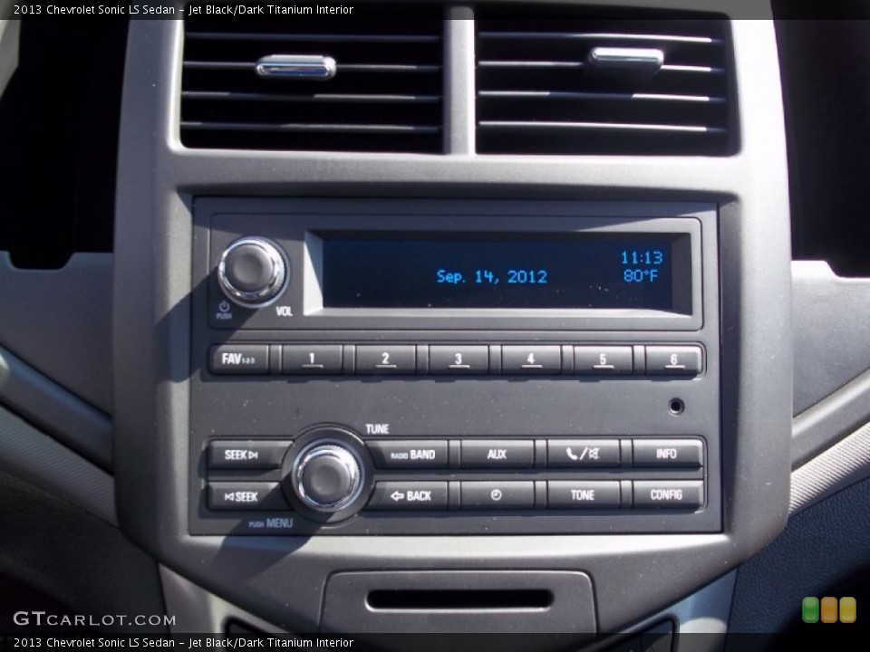 Jet Black/Dark Titanium Interior Audio System for the 2013 Chevrolet Sonic LS Sedan #70882306
