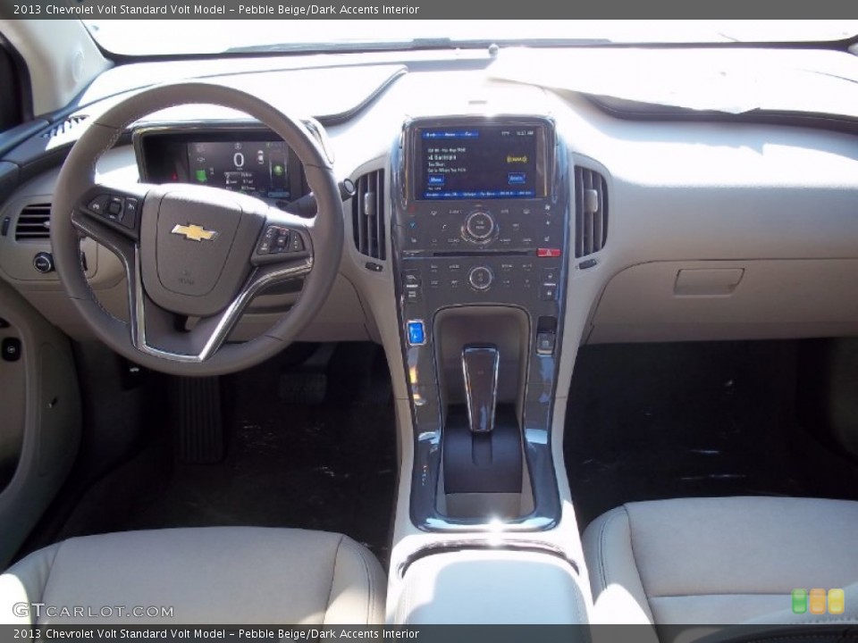 Pebble Beige/Dark Accents Interior Dashboard for the 2013 Chevrolet Volt  #70882384