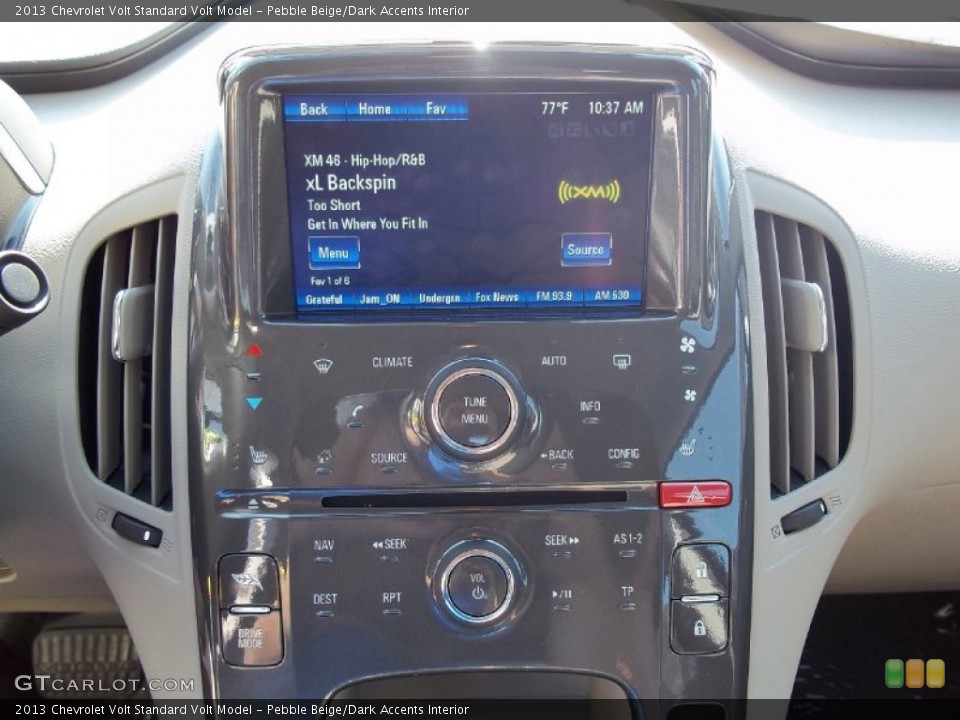 Pebble Beige/Dark Accents Interior Controls for the 2013 Chevrolet Volt  #70882402