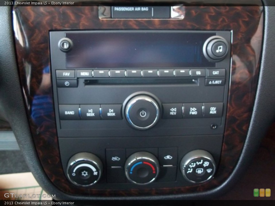 Ebony Interior Controls for the 2013 Chevrolet Impala LS #70882489