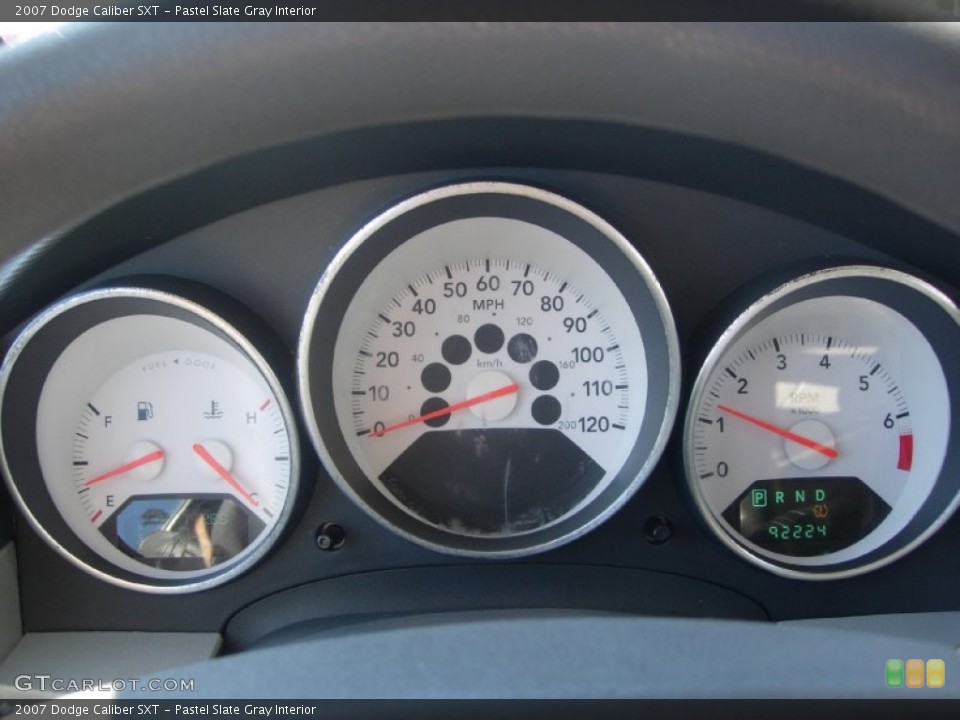 Pastel Slate Gray Interior Gauges for the 2007 Dodge Caliber SXT #70883005