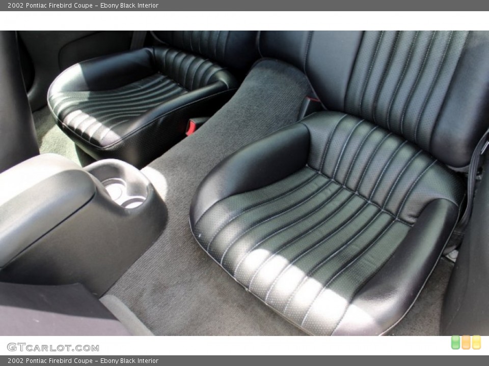 Ebony Black Interior Rear Seat for the 2002 Pontiac Firebird Coupe #70883626