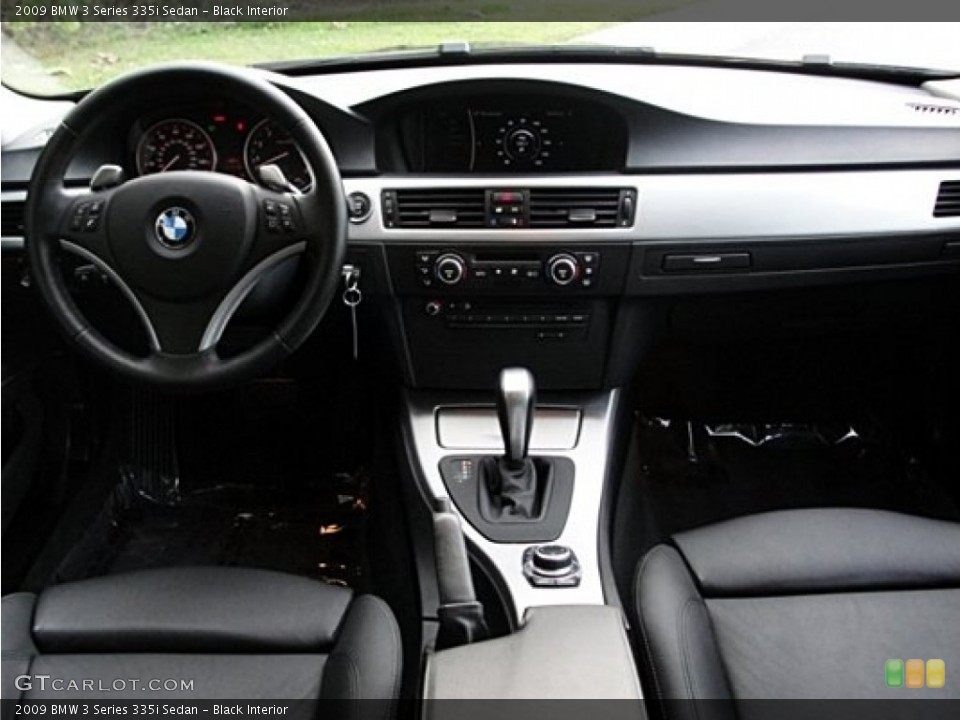 Black Interior Dashboard for the 2009 BMW 3 Series 335i Sedan #70883866