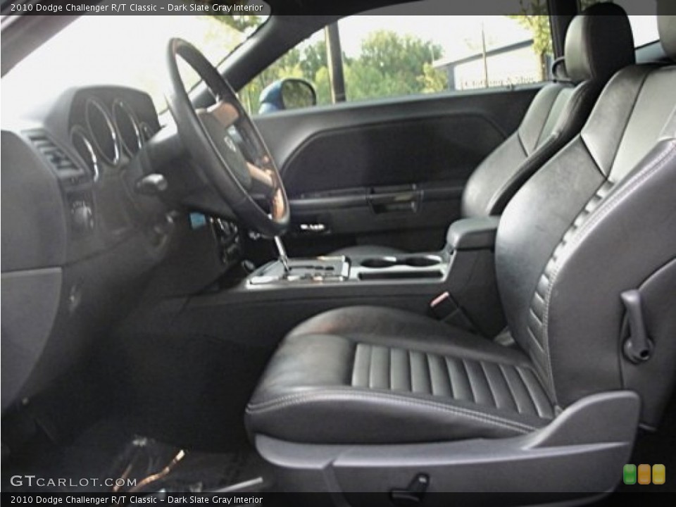 Dark Slate Gray Interior Front Seat for the 2010 Dodge Challenger R/T Classic #70884034