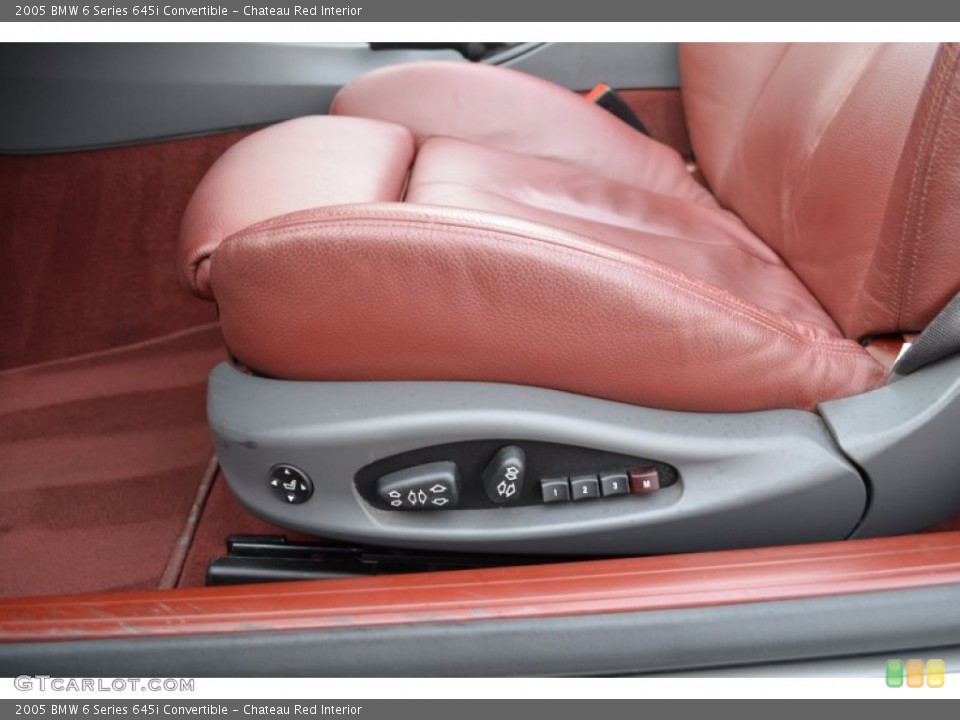 Chateau Red Interior Front Seat for the 2005 BMW 6 Series 645i Convertible #70886962