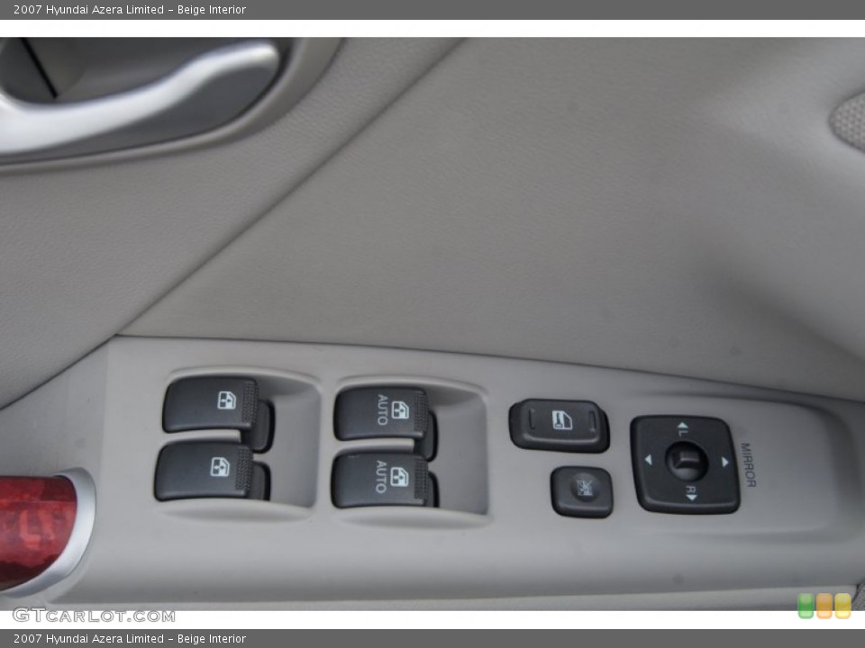Beige Interior Controls for the 2007 Hyundai Azera Limited #70887778