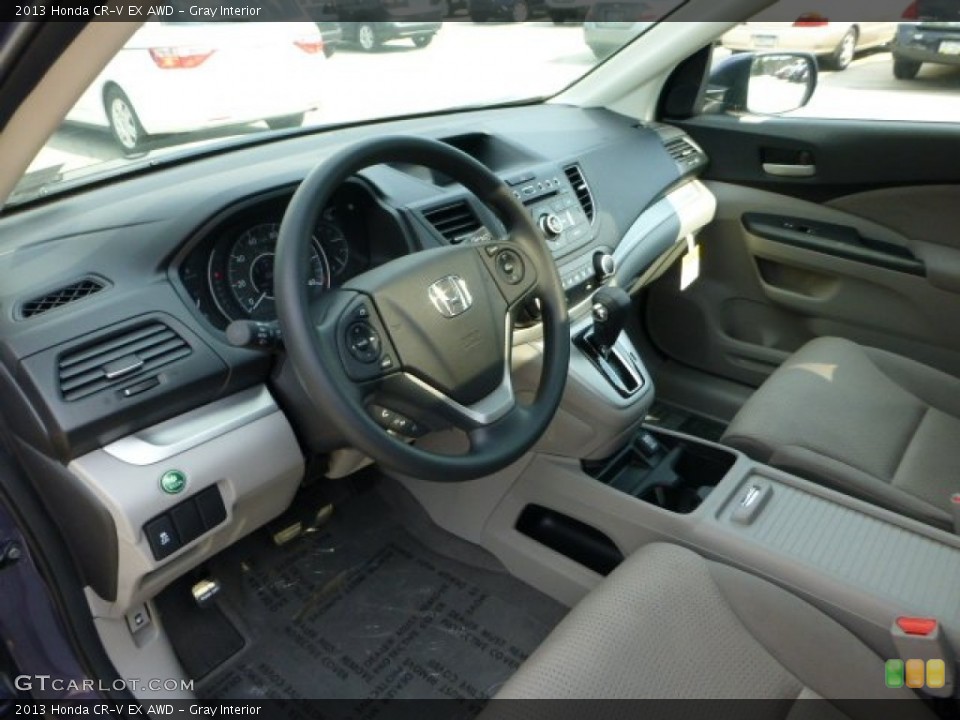 Gray Interior Prime Interior for the 2013 Honda CR-V EX AWD #70888219