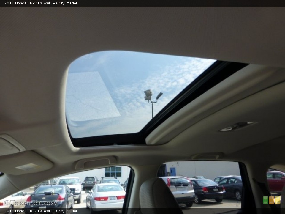 Gray Interior Sunroof for the 2013 Honda CR-V EX AWD #70888225