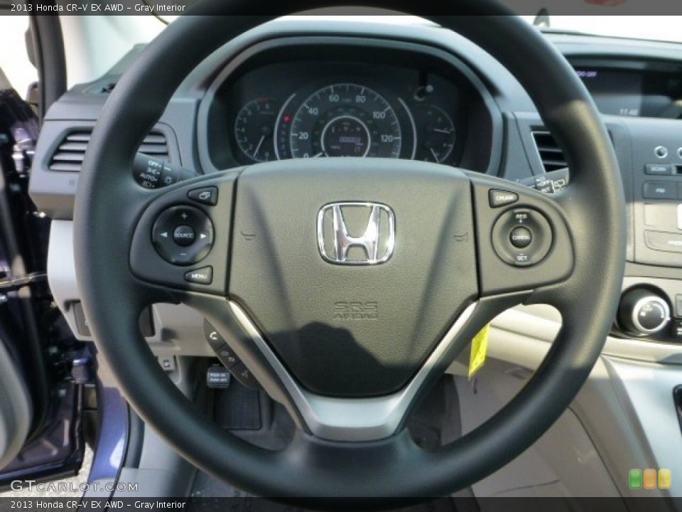 Gray Interior Steering Wheel for the 2013 Honda CR-V EX AWD #70888231