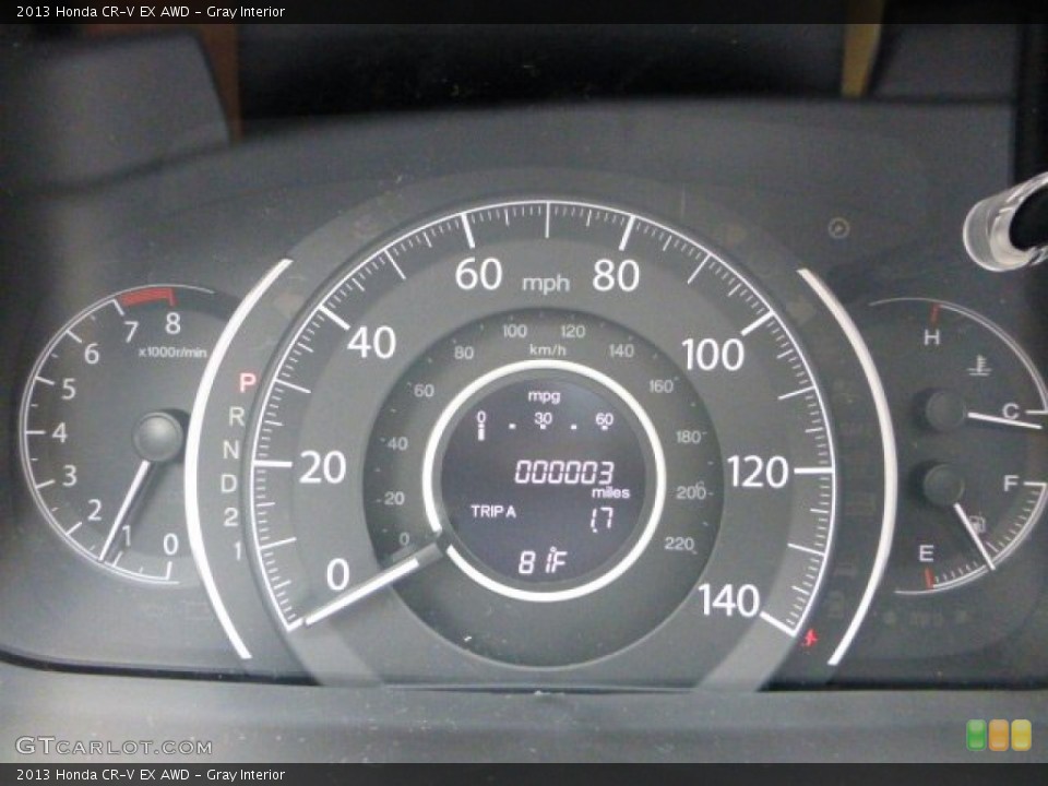 Gray Interior Gauges for the 2013 Honda CR-V EX AWD #70888243