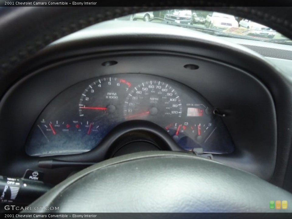 Ebony Interior Gauges for the 2001 Chevrolet Camaro Convertible #70892611