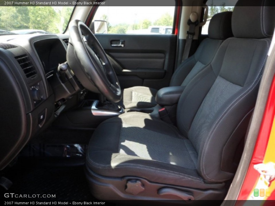 Ebony Black Interior Front Seat for the 2007 Hummer H3  #70898608