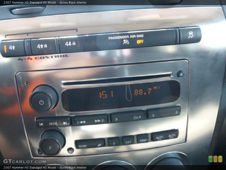 Ebony Black Interior Audio System for the 2007 Hummer H3  #70898677