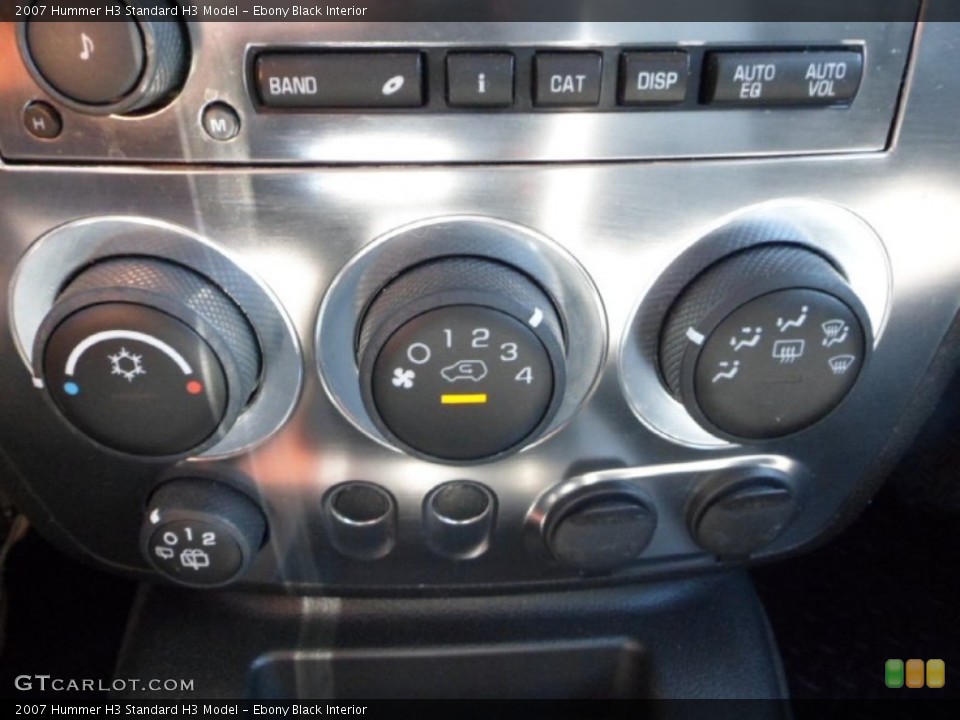 Ebony Black Interior Controls for the 2007 Hummer H3  #70898686