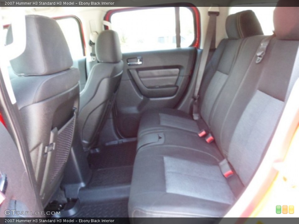 Ebony Black Interior Rear Seat for the 2007 Hummer H3  #70898727
