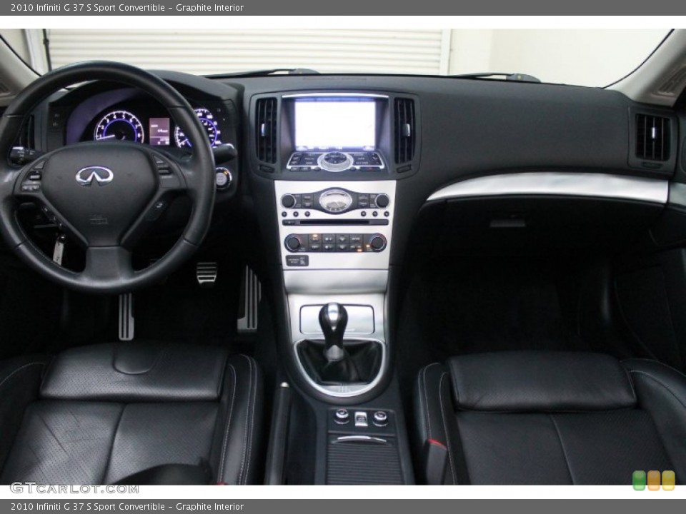 Graphite Interior Dashboard for the 2010 Infiniti G 37 S Sport Convertible #70900030