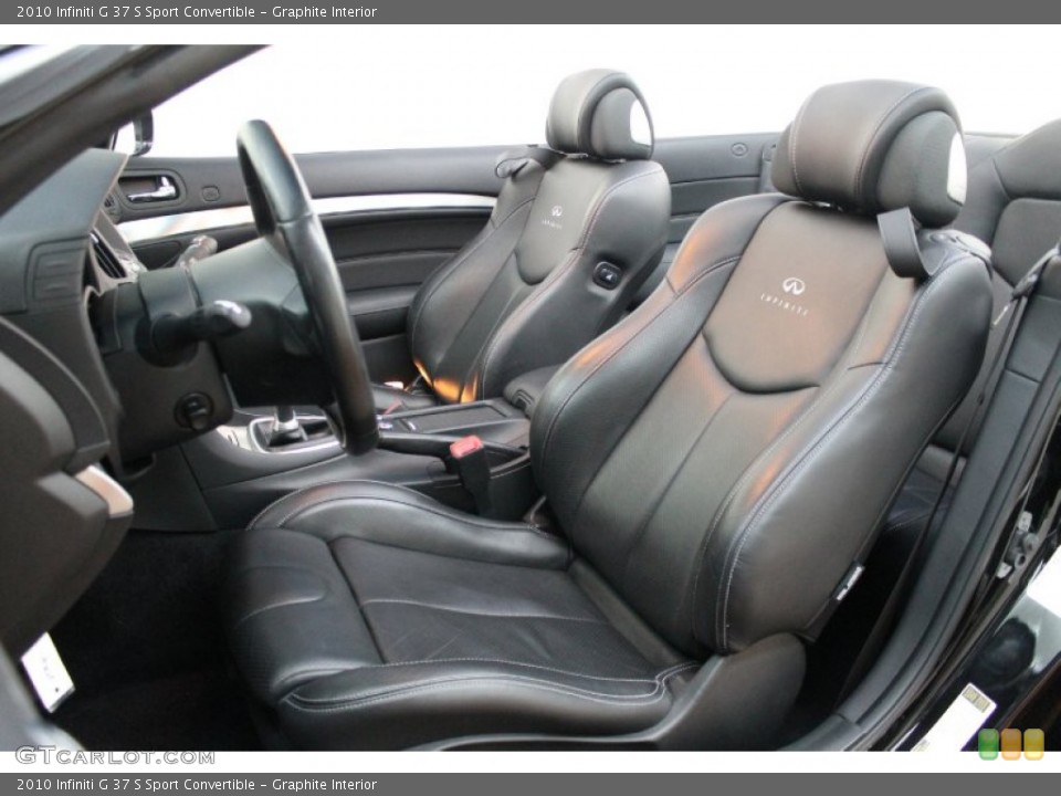 Graphite Interior Photo for the 2010 Infiniti G 37 S Sport Convertible #70900063