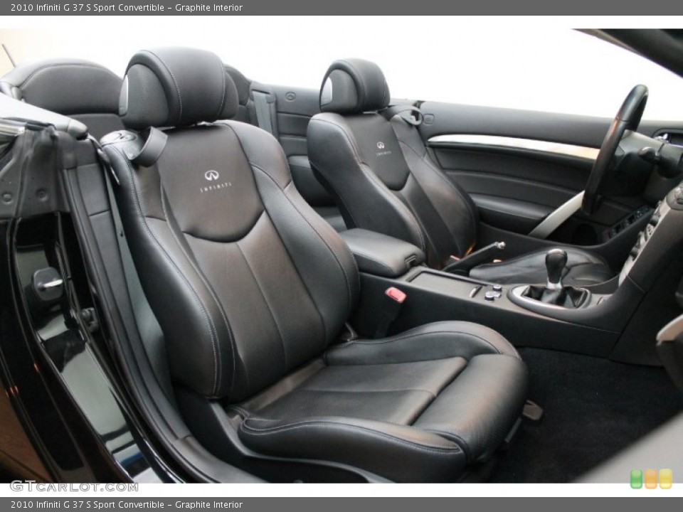 Graphite Interior Prime Interior for the 2010 Infiniti G 37 S Sport Convertible #70900072