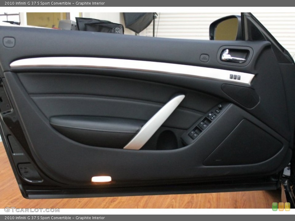 Graphite Interior Door Panel for the 2010 Infiniti G 37 S Sport Convertible #70900096