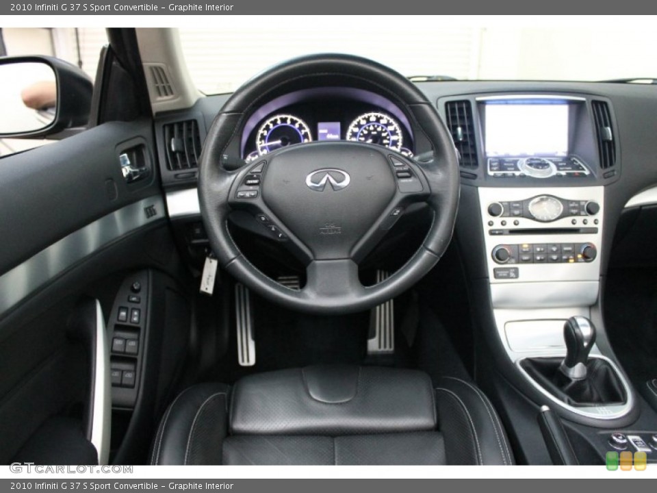 Graphite Interior Dashboard for the 2010 Infiniti G 37 S Sport Convertible #70900207