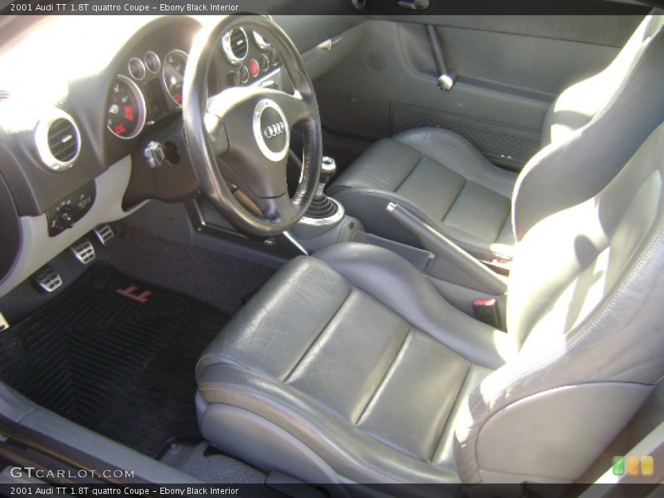 Ebony Black Interior Prime Interior for the 2001 Audi TT 1.8T quattro Coupe #70901377