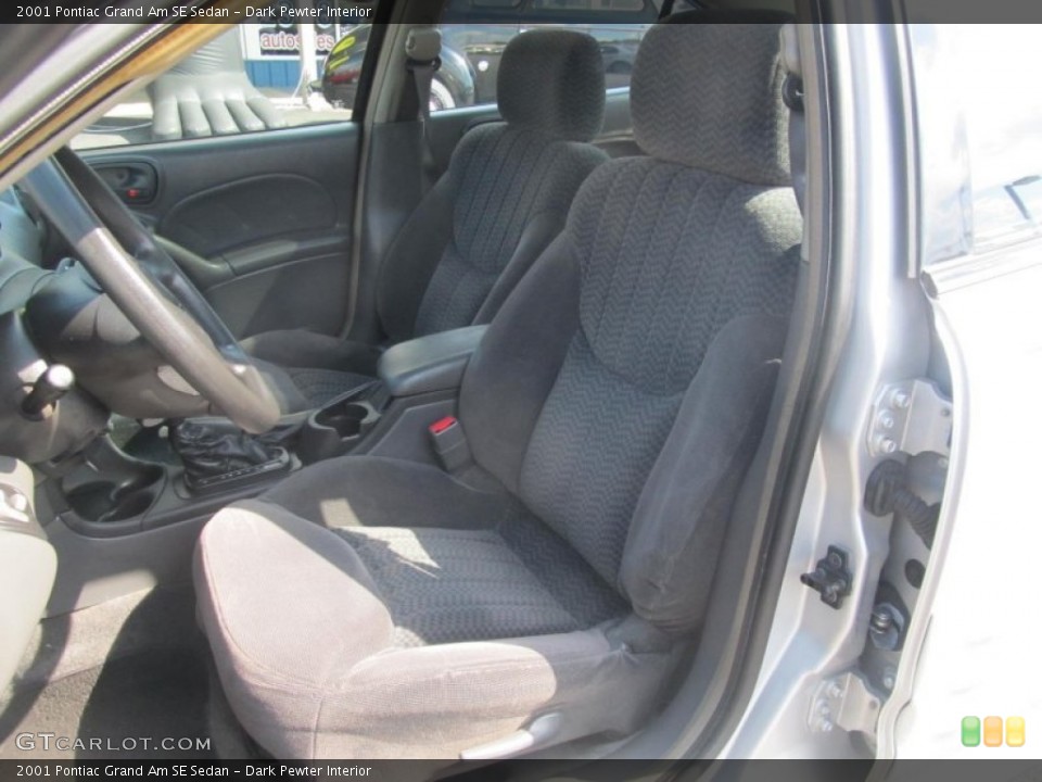 Dark Pewter Interior Front Seat for the 2001 Pontiac Grand Am SE Sedan #70901608