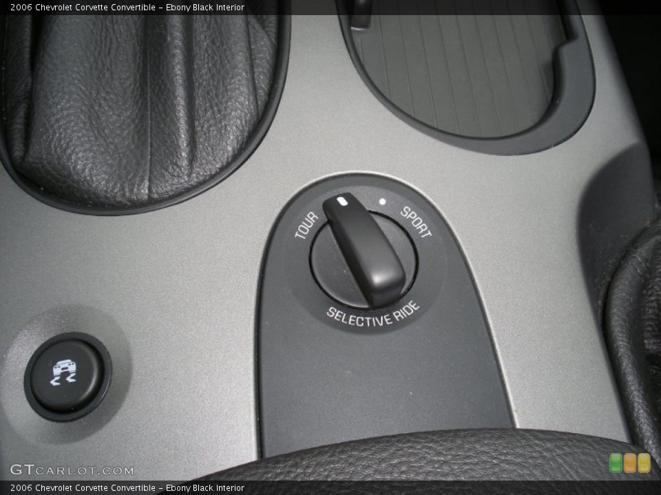 Ebony Black Interior Controls for the 2006 Chevrolet Corvette Convertible #70905232