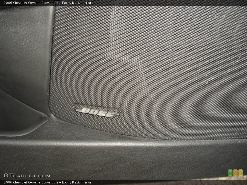 Ebony Black Interior Audio System for the 2006 Chevrolet Corvette Convertible #70905289