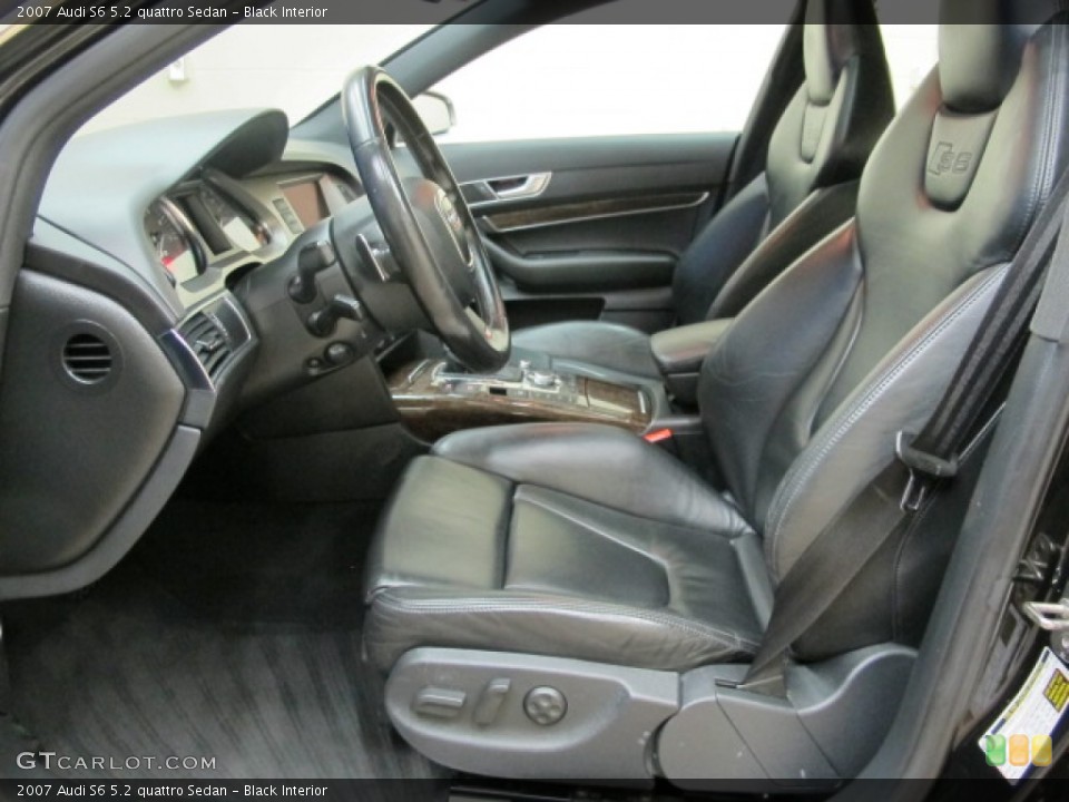 Black Interior Front Seat for the 2007 Audi S6 5.2 quattro Sedan #70912075