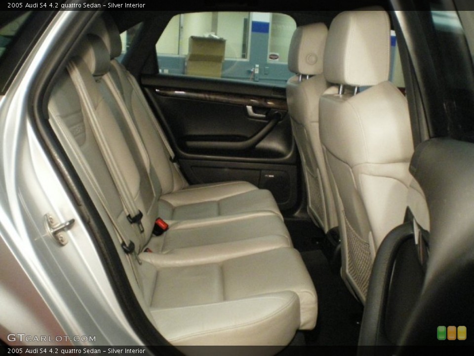 Silver Interior Rear Seat for the 2005 Audi S4 4.2 quattro Sedan #70912387